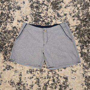 Columbia PFG Chambray Shorts | Size 10 | Blue